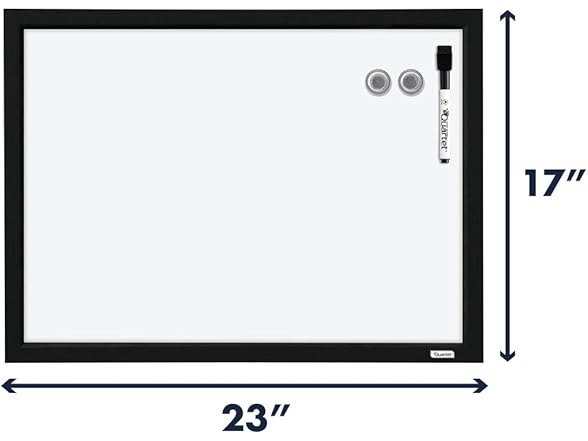 Quartet Magnetic Whiteboard 17x23 Blk