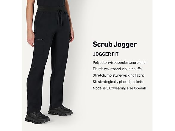 Amazon Basics Women Scrubs Tapered Leg Pants