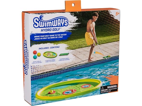 SwimWays Hydro Golf Inflatable Putting Set Pool Toys 
