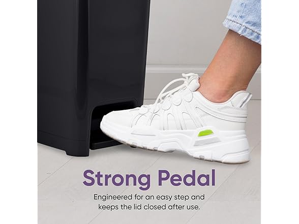 Superio Slim Trash Can with Foot Pedal – 2.5 Gallon 