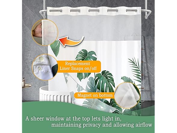No Hook Luxury Hotel Grade Shower