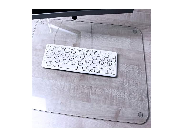 Floortex Exclusive Glaciermat® Glass Desk Pad - 1