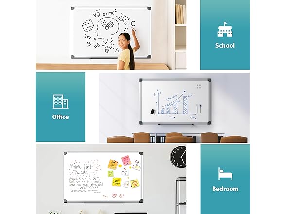 Paporia 36x24 Magnetic Whiteboard
