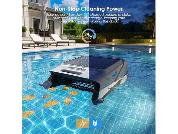 Yousky Solar Powered Pool Skimmer Robot
