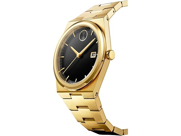 Movado Men's Quest Swiss Quartz Ionic Gold Watch