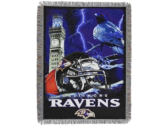 BALTIMORE RAVENS Home Field Advantage Woven Tapestry