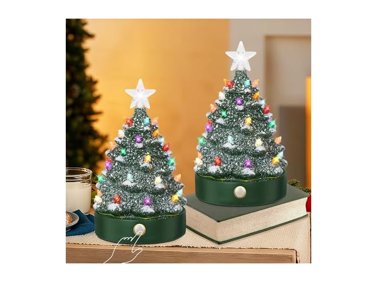 Brightever CDSDS-001XH-2 2-Pack Christmas Tree Night Li