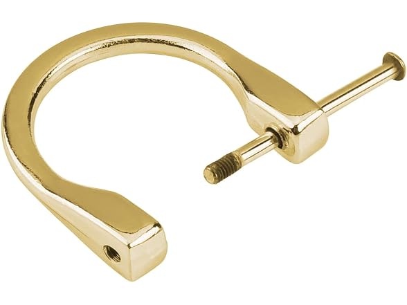 4pcs 1.1 inch Screw in D-Rings Horseshoe