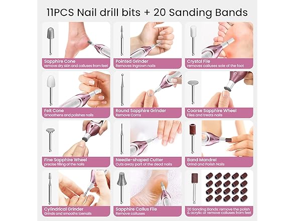 ISTON Electric Nail File Set