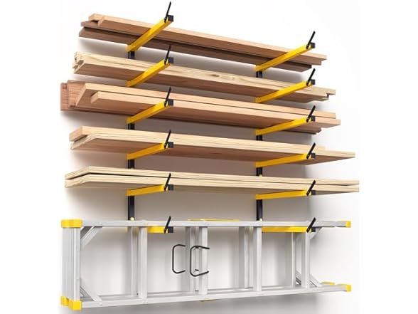 GREENER Lumber Storage Rack Folding w/ 6-Levels, 2 Ct