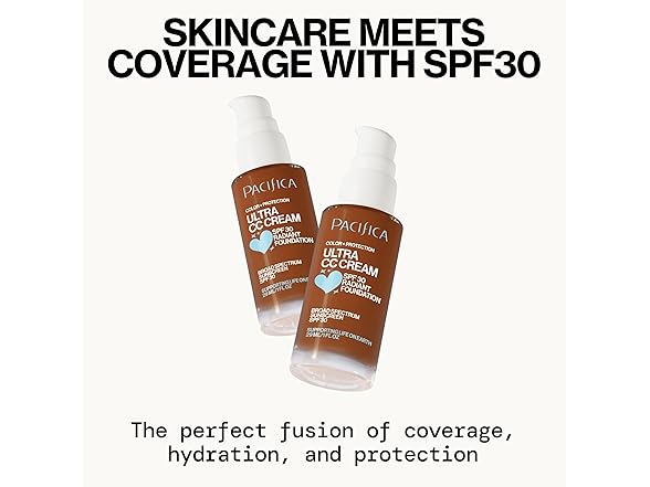 Pacifica Ultra CC Cream Radiant Foundation SPF 17 - Cool-Deep
