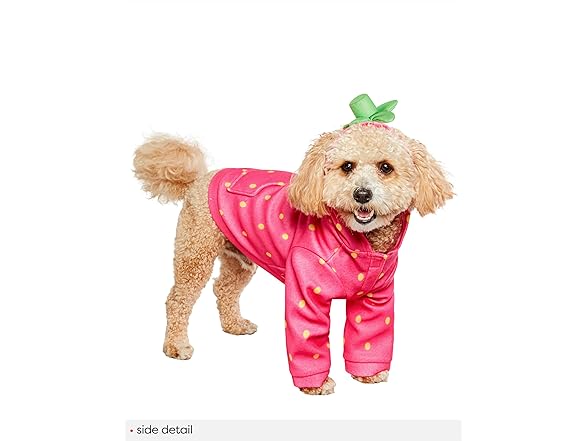 Rubies Strawberry Pet Hoodie Costume, XL