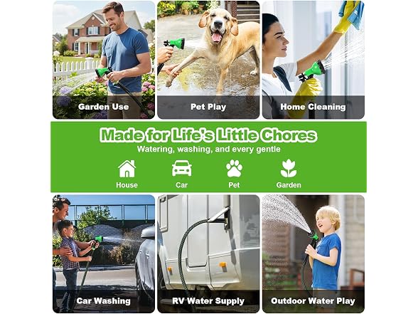 Advinski 100ft 10 Function Garden Hose - Gallery 8