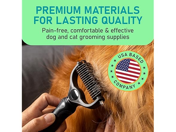 Double Sided Pet Grooming Brush 2-Pack