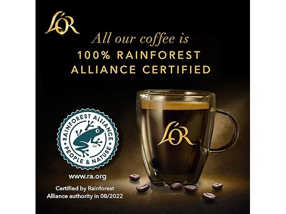 L'OR Coffee Pods, 10 Count Le Tigre Dark Roast