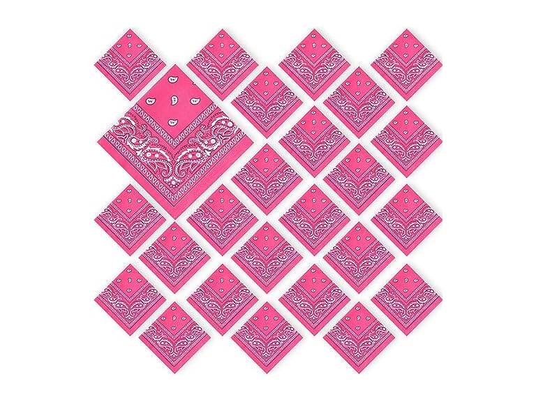 24 Pcs Large Head Bandanas