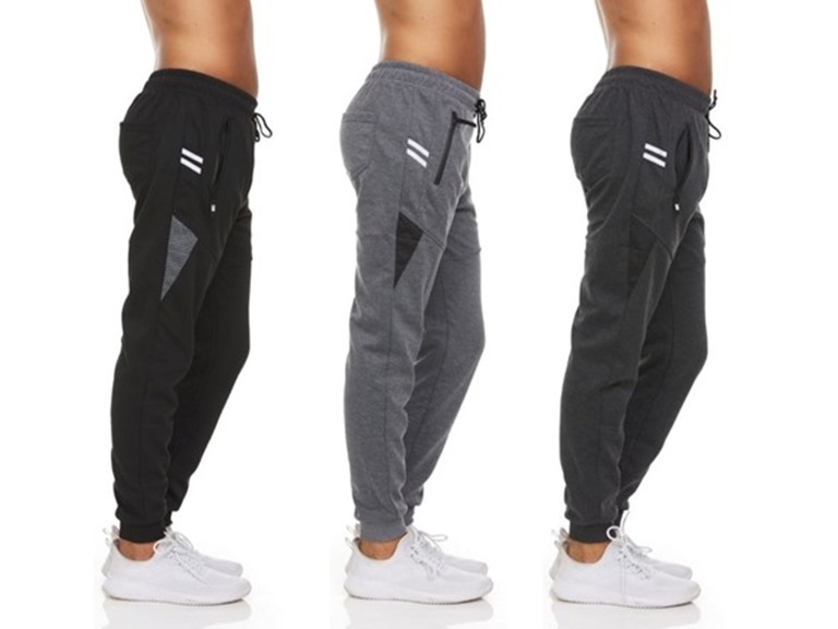 (3PK) Men's Joggers With Zipper Pockets - Gallery 8