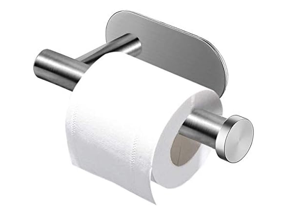 HQDeal Toilet Roll Holder, 3M Self Adhesive Stick