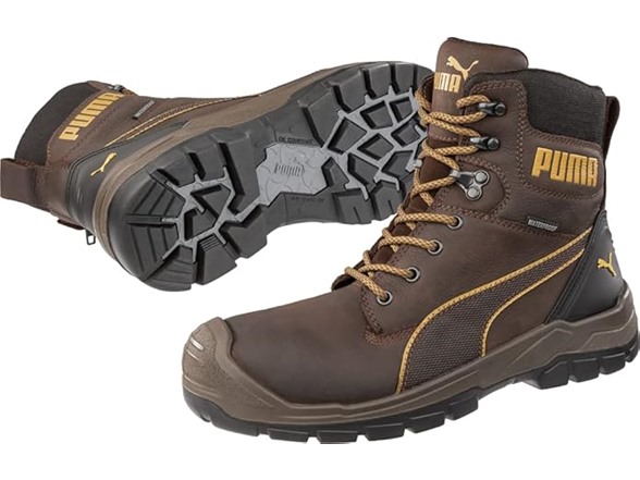 Puma 630915-07.5-400 7.5 PUMA Men's Conquest Brown