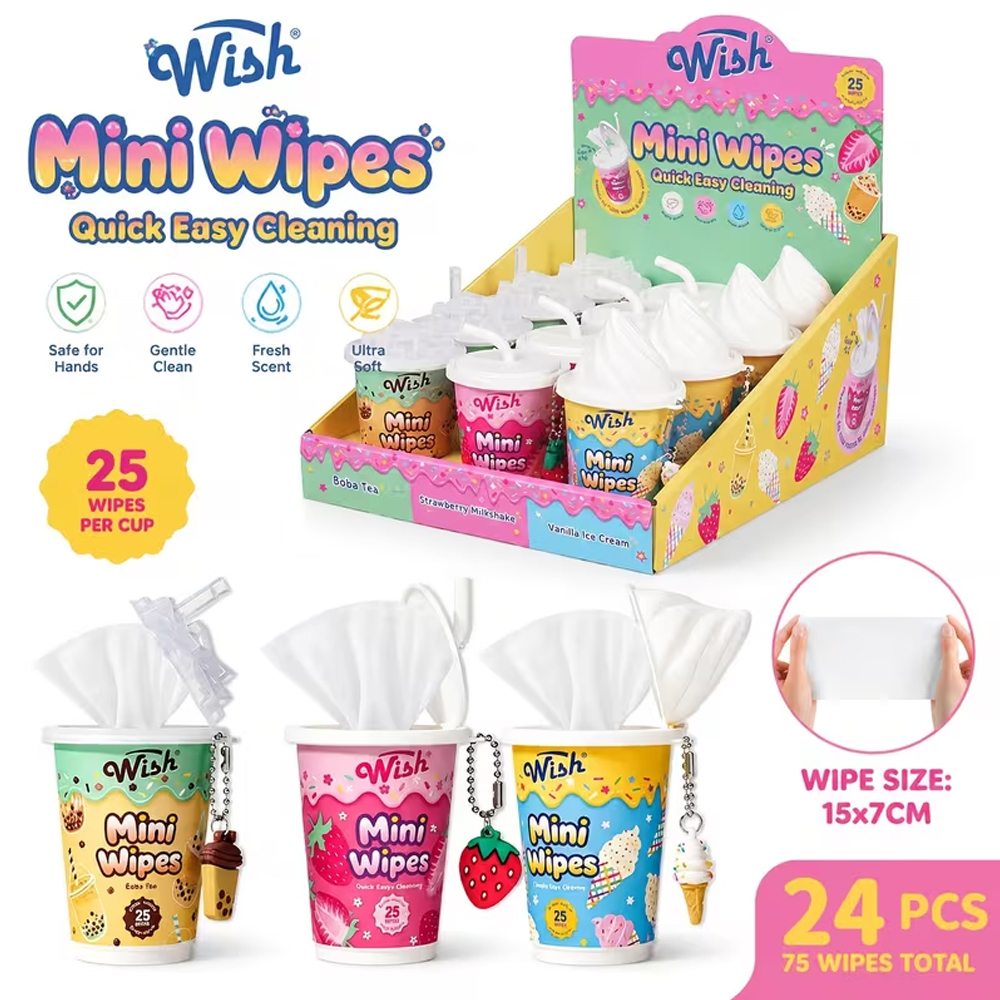 24pk Travel Size Mini Hand Wipes - Gallery 12
