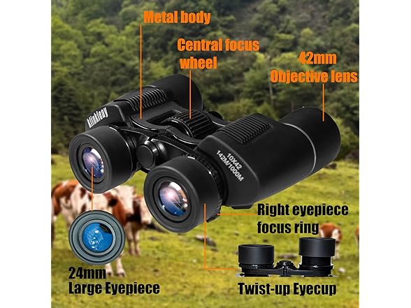 Klinkleay 10x42 Binoculars for Adults