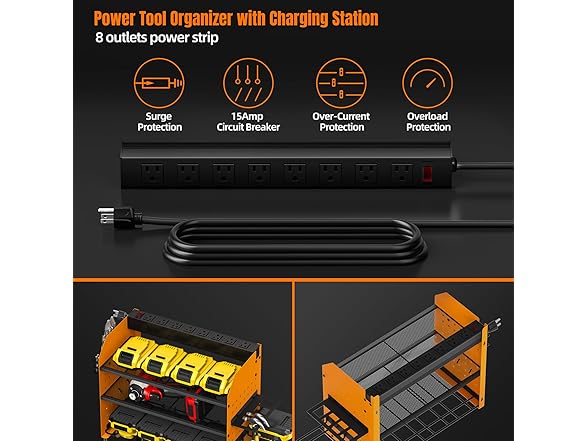 Vorlestour KN0002 Power Tool Organizer Wall Mount