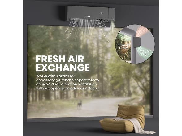 TOSOT Aoraki 12K BTU mini split AC, 230V Black