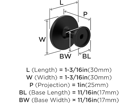 Miseno MCKTRK4119 Meyers 1-3/16" Knob