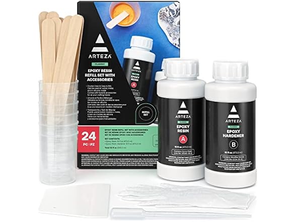 Arteza Epoxy Resin Kit, 24-Pc Refill Set
