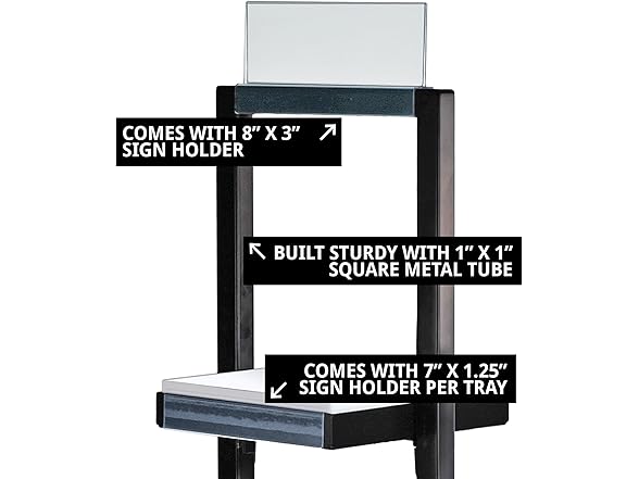 Azar Retail Display Tower with 3 Tiers