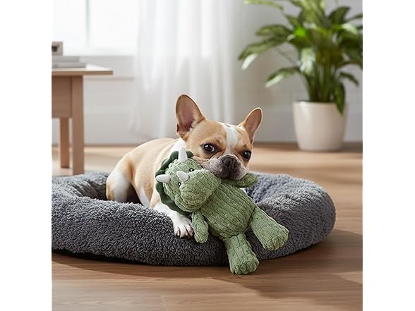 Linzy Plush Dinosaur Dog Toy