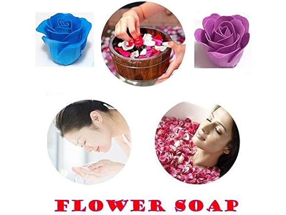 Red Flora Scented Rose Flower Bath Soap