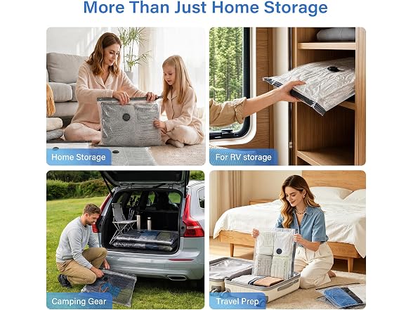 16 Pack Vacuum Storage Bags with Pump