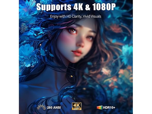 XENPONAD 4K Supported Mini Projector