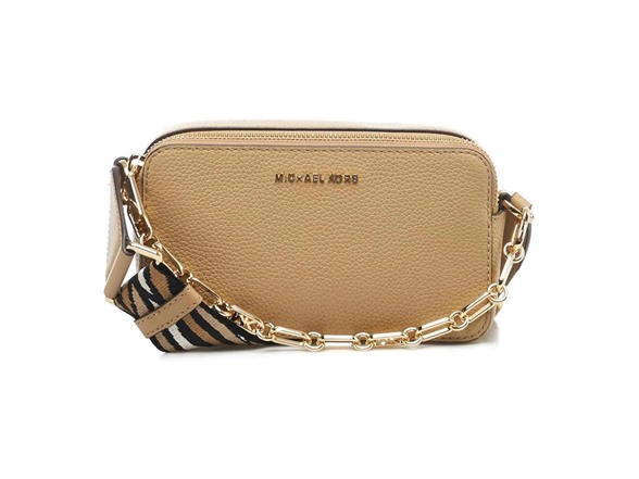 Michael Kors Jet Set Small Double Zip Camera Chain Crossbody
