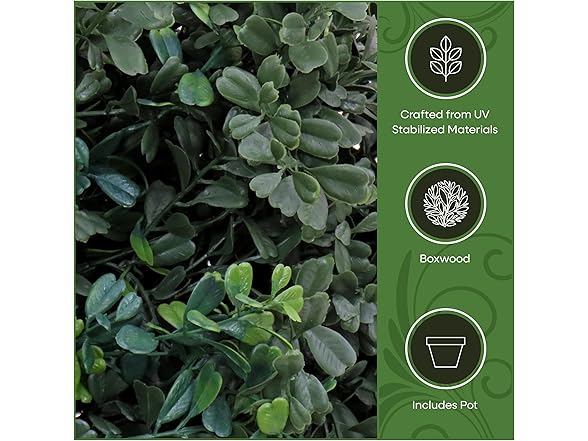 National Tree Company 46" Artificial Boxwood Topiary Tree