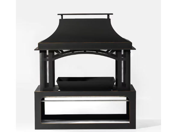 GDFStudio Thorne Steel Chimney Fireplace