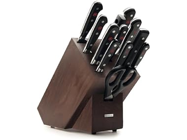 $449.99, Was $1325, 66% Off! WUSTHOF 13-Piece Block Set, Chocolate dealfomo