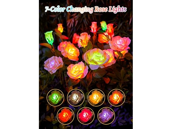 Brightown Solar Garden Lights, 4 Pack