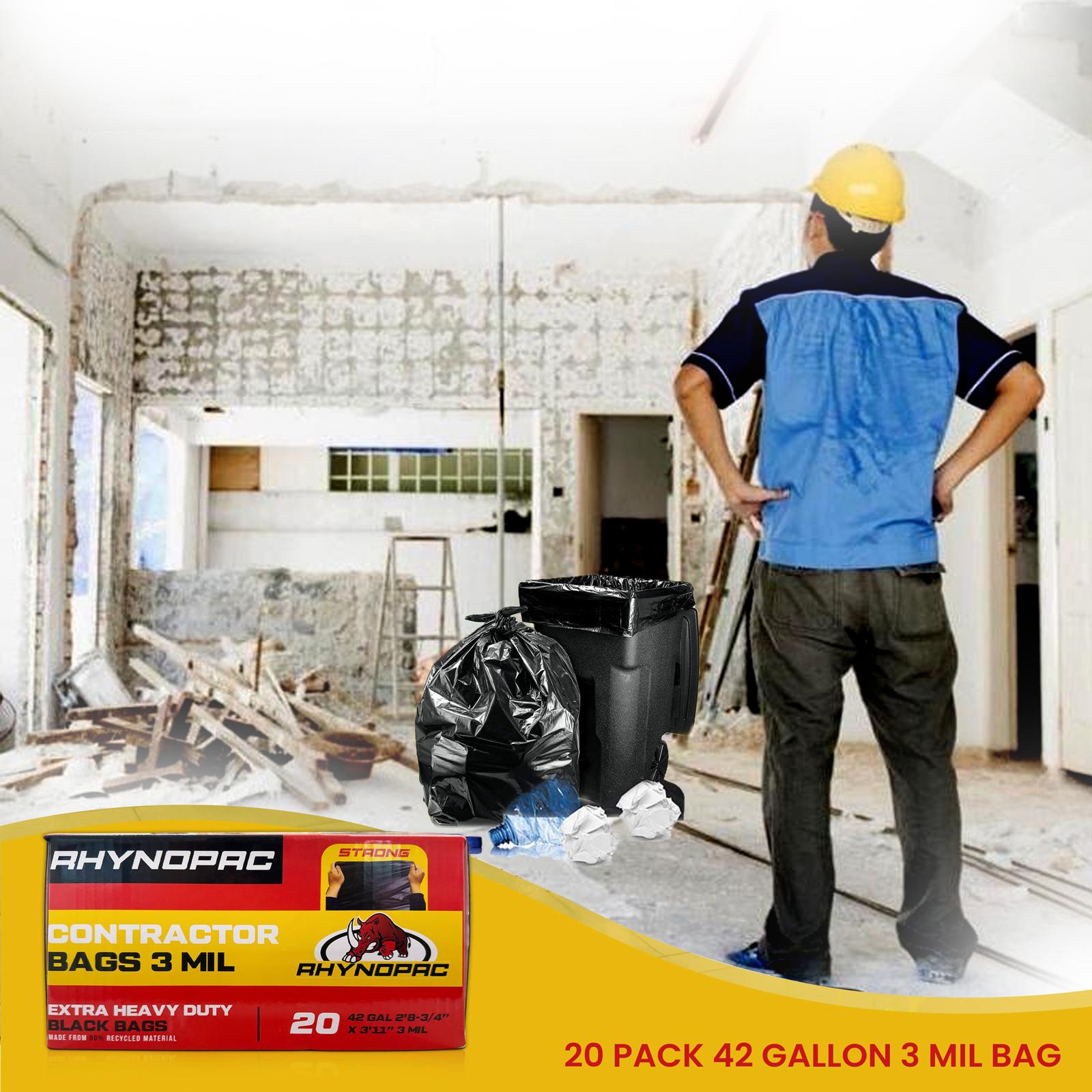 42 Gallon 3 Mil Contractor Trash Bag - Gallery 19