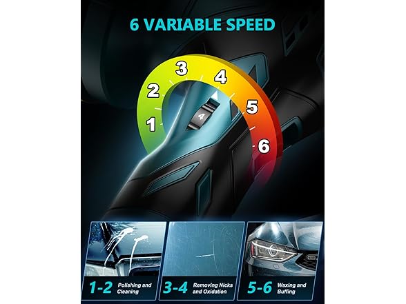 Cordless Car Buffer Polisher Kit