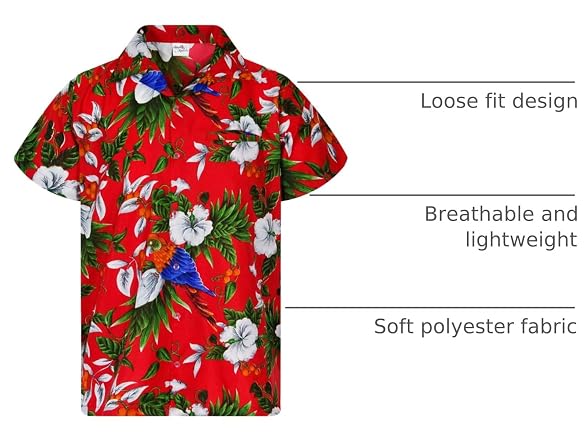 KING KAMEHA Women's (2XL) Hawaiian Shirt for Men –