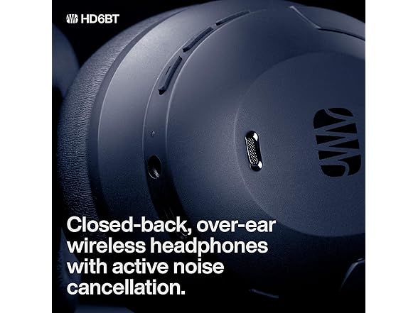 (NEW) PreSonus Eris HD6BT - Over-Ear ANC Noise Cancelling Wireless Headphones