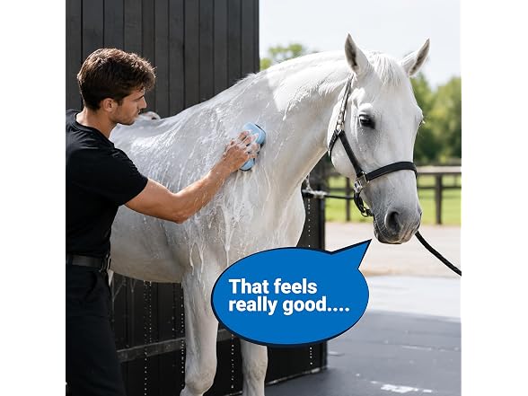 Epona April Power Shower Horse Sponge Blue