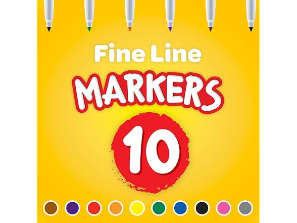 Crayola Fine Line Markers for Kids (12 Boxes)