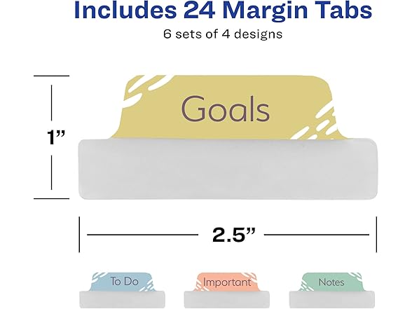 Avery Ultra Tabs, Margin Tabs, Planner 