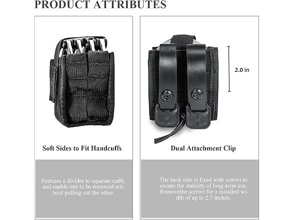 JvBto Double Handcuff Holster