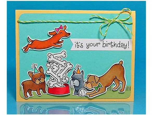 Lawn Fawn Clear Stamp - Critters At The Dog