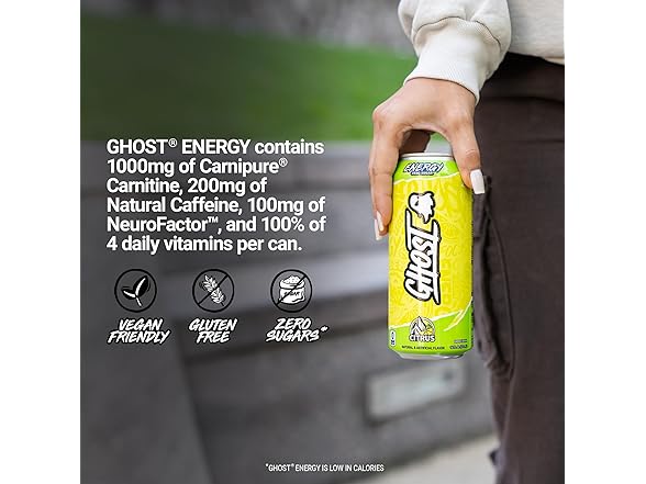 GHOST Energy Drink - 12-Pack, Citrus, 16oz Cans