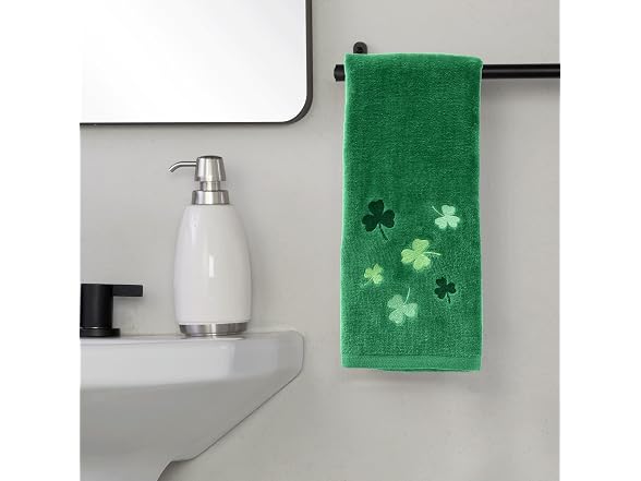 SKL Home St. Patrick's Day Tossed Shamrocks 100% Cotton
